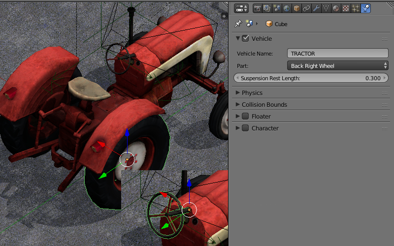 Vehicle physics. Turn vehicle Wheel based skeletal Mesh.